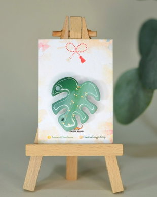 Mărțișor frunză monstera #27