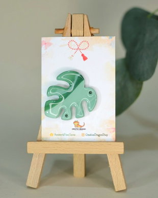 Mărțișor frunză monstera #28