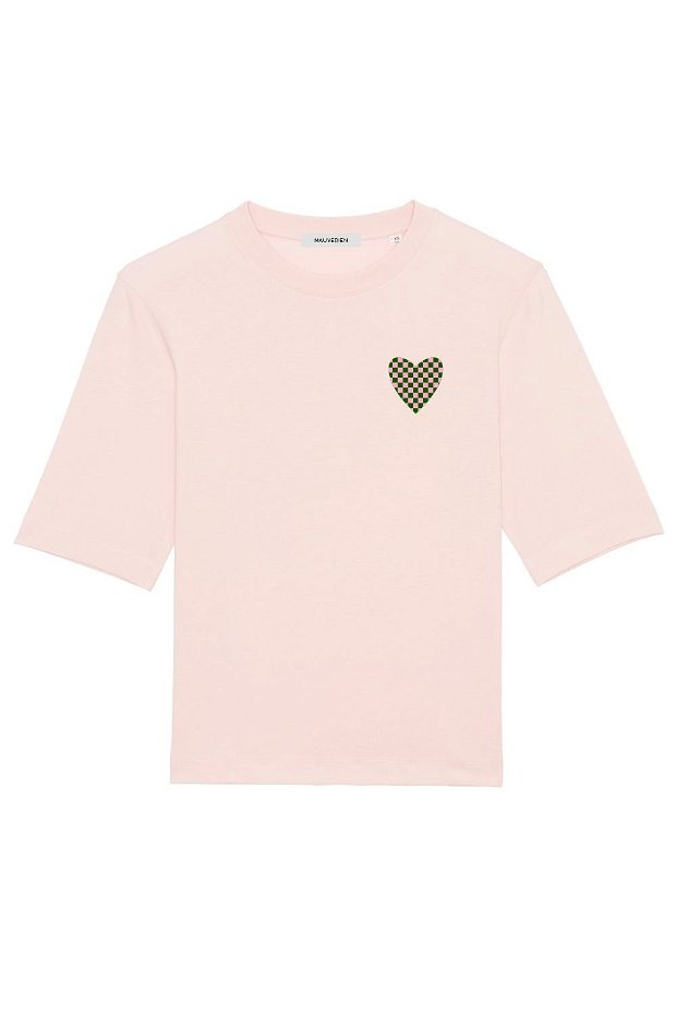 Tricou din 100% bumbac organic - Pink Heart