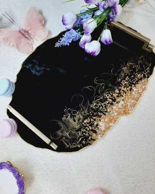 Back to Black - Oval Tray