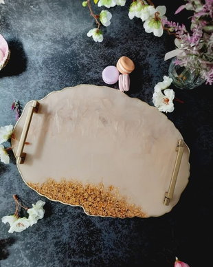 Cafe au Lait - Oval Tray