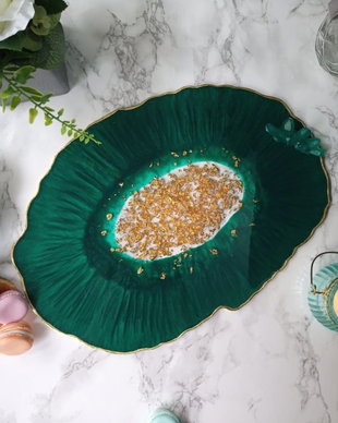 Emerald Oval Platter