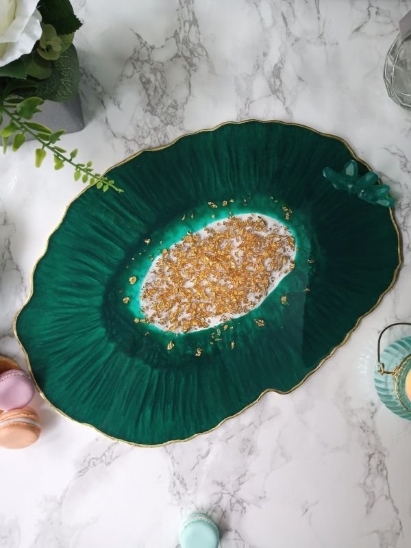 Emerald Oval Platter