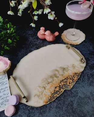 Light Blush - Oval Tray