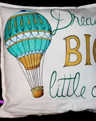 Dream Big Little One - Fata de perna