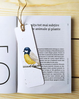 Semn de carte unicat pictat manual
