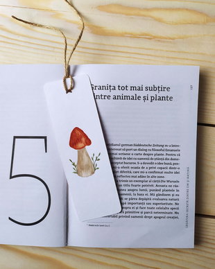 Semn de carte unicat pictat manual