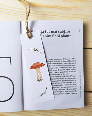 Semn de carte unicat pictat manual