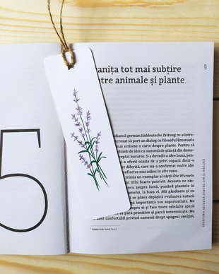 Semn de carte unicat pictat manual