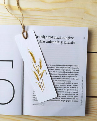 Semn de carte unicat pictat manual