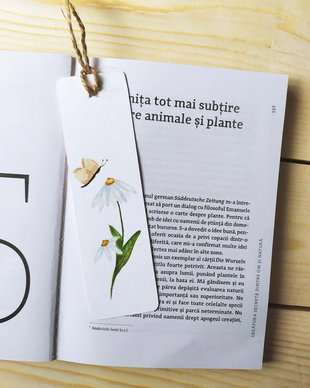 Semn de carte unicat pictat manual