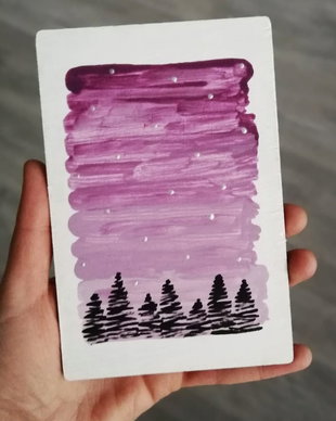 Felicitare din lemn tip POST CARD
