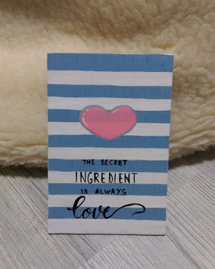 Felicitare din lemn tip POST CARD