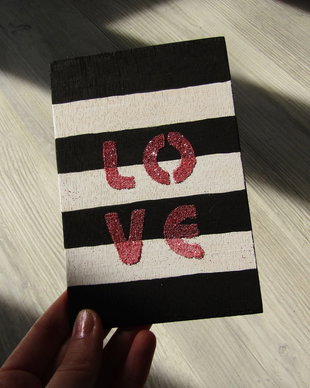 Felicitare din lemn tip POST CARD