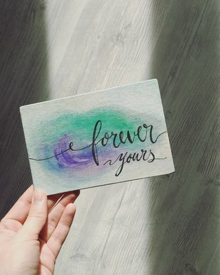Felicitare din lemn tip POST CARD