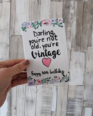 Felicitare din lemn tip POST CARD