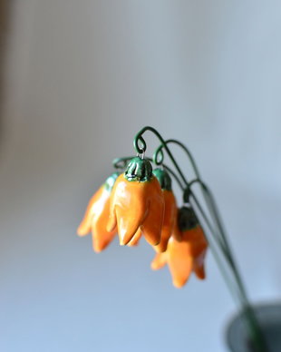 Floare din porțelan - orange