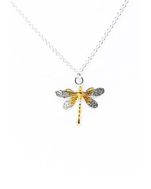 Colier argint Magic Dragonfly