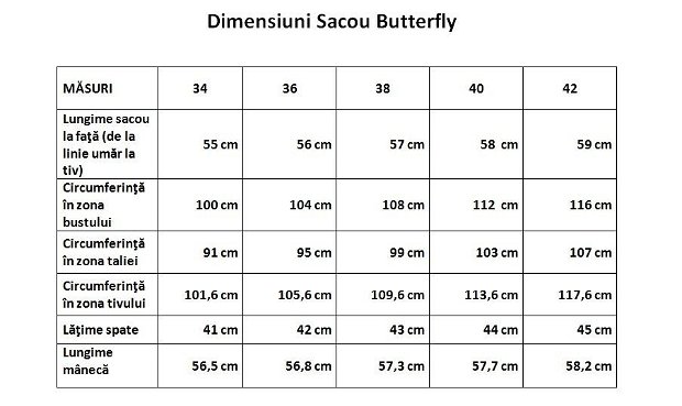 Sacou BUTTERFLY