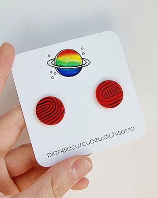 Cercei fingerprint - cu surub