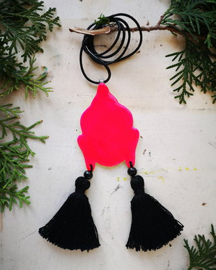 Buddha Neon Shape pandantiv 4