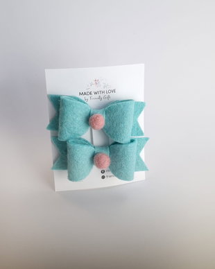 Set 2 clame cu fundite handmade