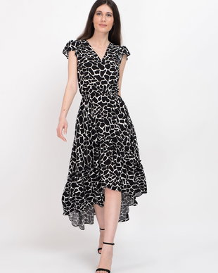 ROCHIE ASIMETRICA DIN BUMBAC IMPRIMAT