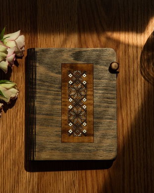 Agenda lemn traditional white