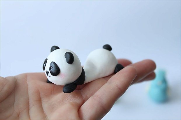 Suport pensule / carti de vizita - Panda