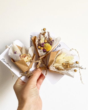 Mini-Buchet din flori uscate/prezervate