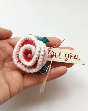 Martisor crosetat personalizat