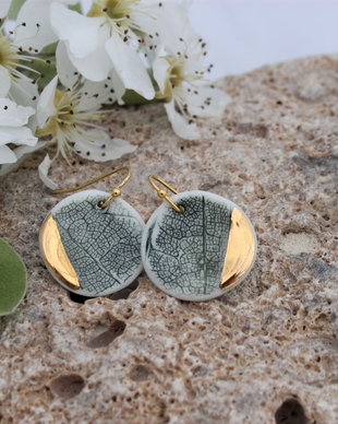 Cercei Delicate Leaves Gold 12