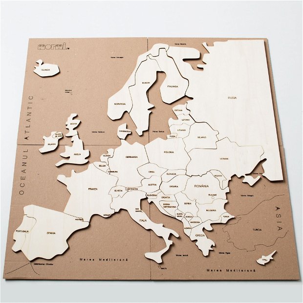 Harta Puzzle Europa
