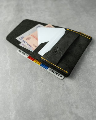 Portofel minimalist Valkyrie negru