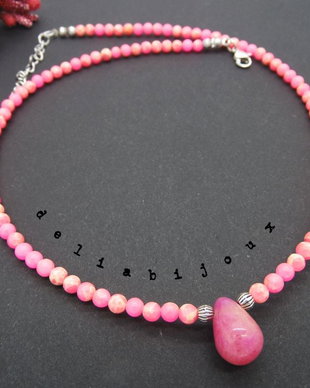 Colier handmade unicat - regalite si jad (cod635)