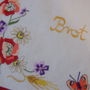 Saculet rustic brodat pt paine