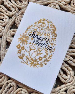 Felicitare pictata manual watercolor