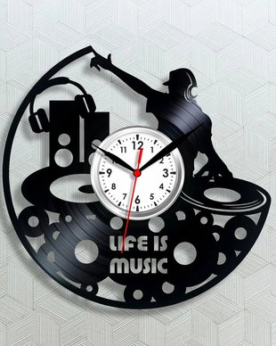 LIFE IS MUSIC-ceas de perete