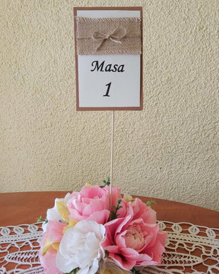 Numar de masa rustic
