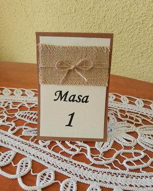 Numar de masa rustic