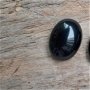 Cabochon onix negru, 16x12 mm (2 buc)