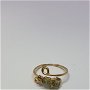 Inel unicat , inel reglabil , inel cu moldavit, inel din aur filat.