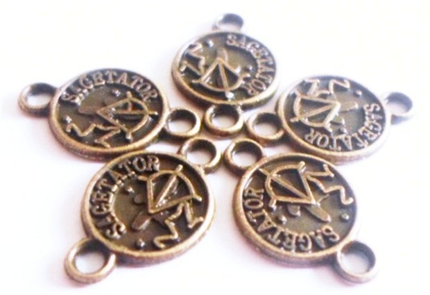 Link metalic banut zodiac Sagetator bronz