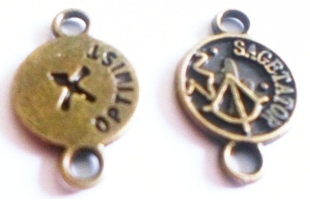 Link metalic banut zodiac Sagetator bronz