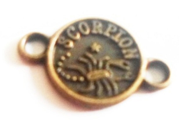 Link metalic banut zodiac Scorpion bronz