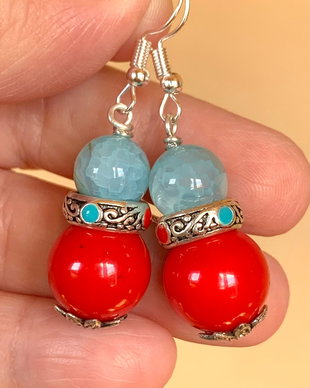 CERCEI VESELI,DE VARĂ-scoica,agate,accesorii argintate