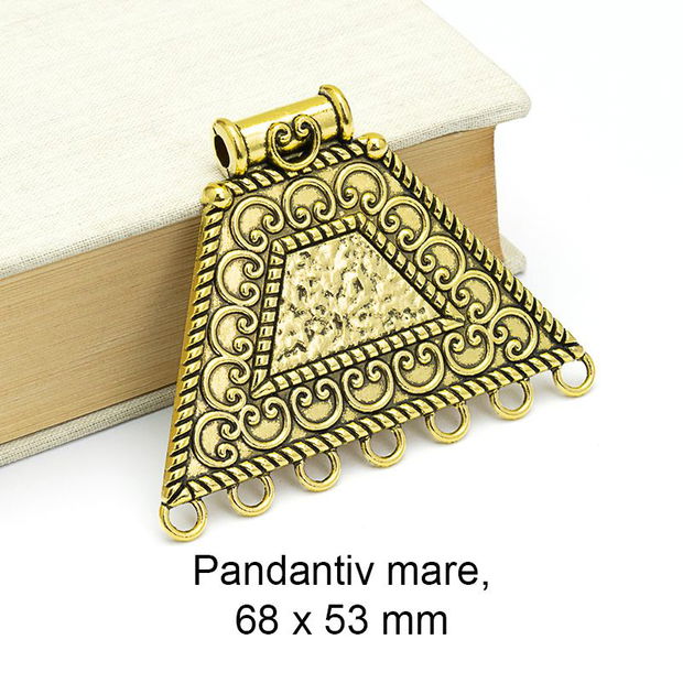 Pandantiv aliaj, 68 x 53 mm, DS-08