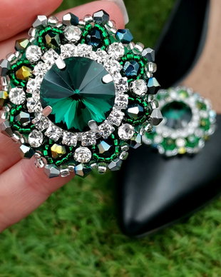 Rezervat Accesorii pentru pantofi / încălțăminte - Green Cristal
