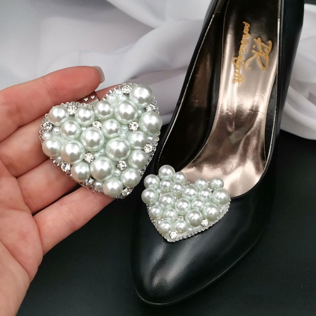 Rezervat Accesorii pentru pantofi / încălțăminte - Pearl Hearts