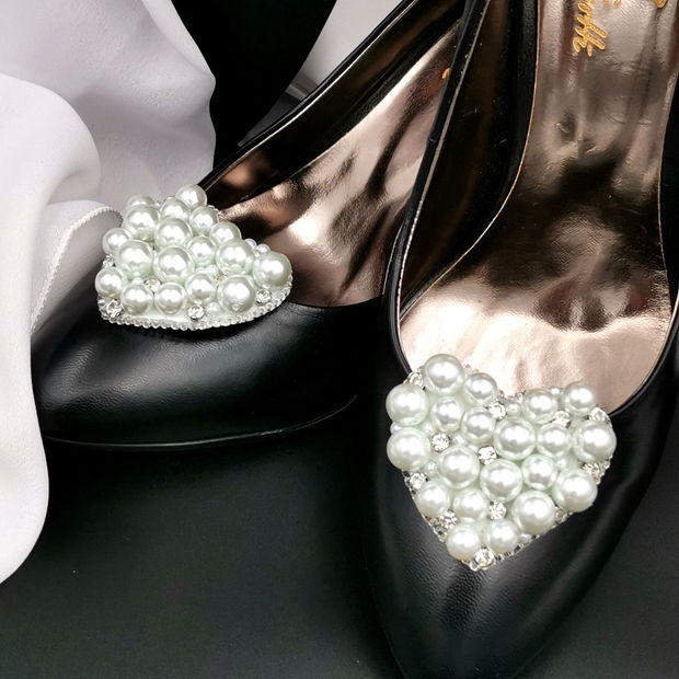 Rezervat Accesorii pentru pantofi / încălțăminte - Pearl Hearts